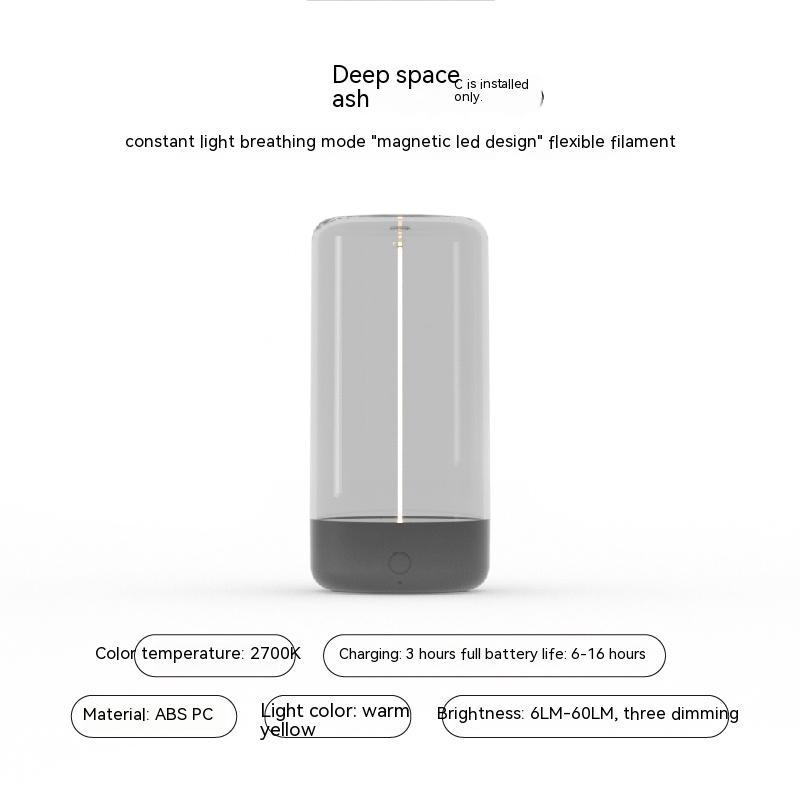 New LED Camping Light Type-c Rechargeable Portable Night Light With High Transparency And Anti Drop Creative Atmosphere Light - Image 9